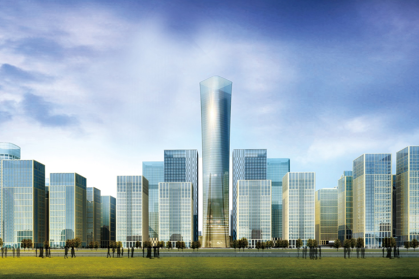 汉峪金谷又称汉峪金融商务中心